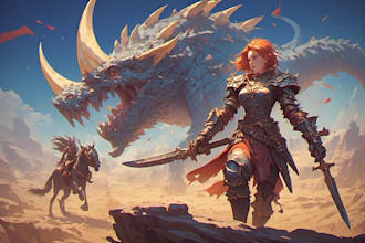 illustrate legendary dnd fantasy rpg character designs for epic adventures