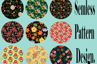 do seamless pattern design, textile pattern, fabric design