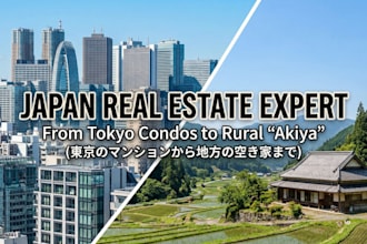be your japanese real estate expert and market researcher