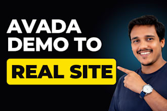 customize avada theme demo into professional wordpress website