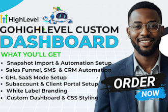 build gohighlevel custom dashboard ghl white label ghl saas ghl automation