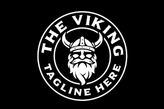 design a unique viking logo with original concept