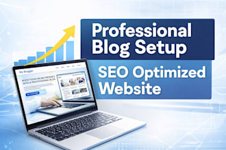 professional blog setup with SEO optimization