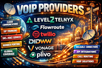 setup sip provider, level 2 telynx, flowroute, twilio, freeswitch, ivr, cloud