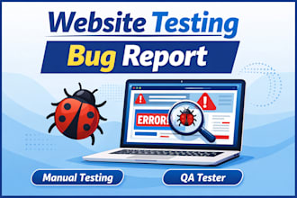test your website and find bugs manually