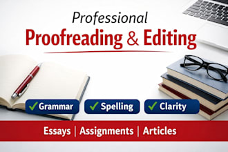 proofread and edit your essays and assignments professionally