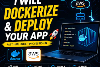 dockerize your application and deploy it professionally