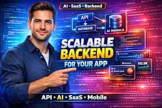 develop scalable backend ai app saas web app mobile app