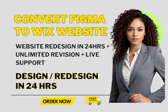 convert figma to wix, design wix website redesign wix ecommerce website