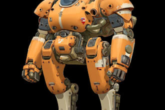 draw or design mechs robots concepts