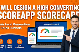 build score app quizzes scorecards landing page scoreapp website nd sales funnel