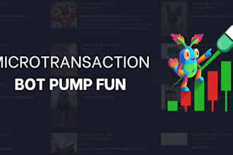 develop pump fun bot,dex screener bot, solana bot