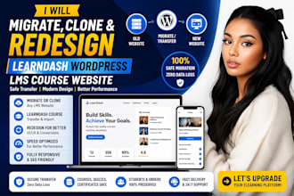 migrate clone and transfer wordpress lms courses elearning redesign