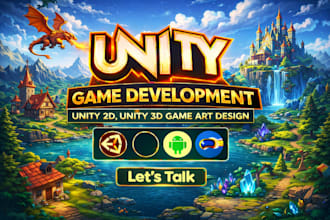 unity 2d,unity 3d game art design, unity game development