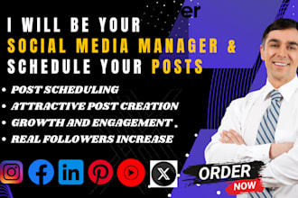 manage and schedule your social media posts via  buffer or hootsuite