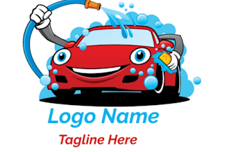 do auto detailing auto mobile and car wash logo design