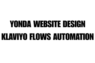 design yonda website klaviyo email template