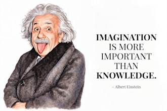 create watercolor cartoon portrait with custom your quote