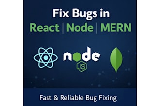 fix bugs in react, node js mern apps