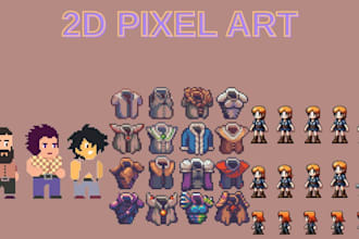 2d pixel art, 8 bit, 16 bit, 32 bit sprite sheet animation, game art character