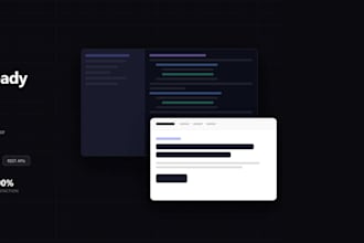 build a react or nextjs web app for your startup