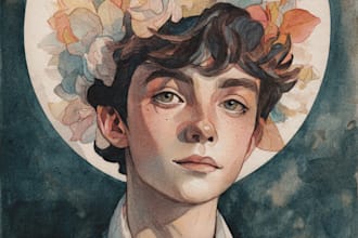 paint watercolor illustration and watercolor art