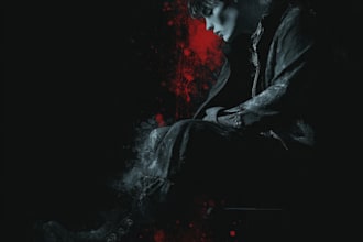 create dark art illustration