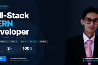 build your full stack web application using mern stack
