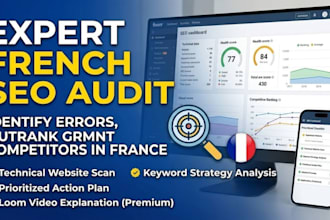provide a professional french SEO audit and action plan