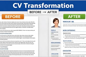 format and improve your CV into a professional resume