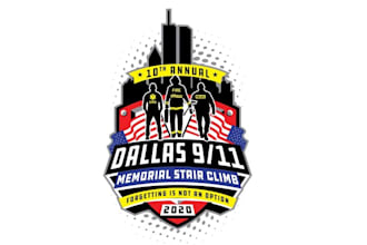 design memorial stair climb logo