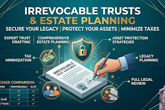 draft a professional irrevocable trust estate planning documents