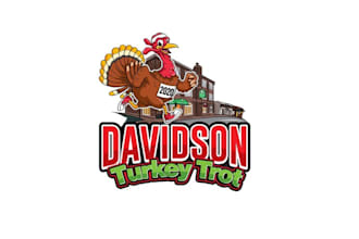 design unique turkey trot logo