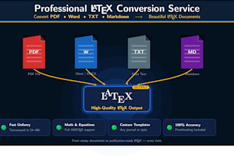 convert your documents to latex