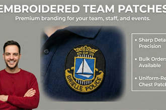 produce embroidered logo patches to brand your team