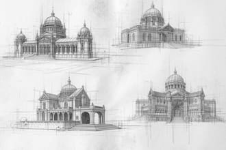 draw architectural sketches from your ideas or photos