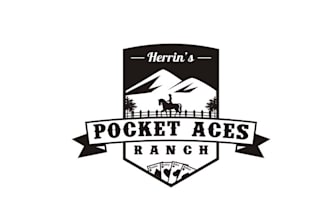 design progression pocket aces ranch logo