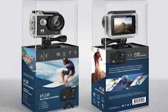 design product packaging, box design and 3d packaging mockup