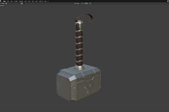 creation of scene props and various product models