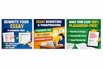 rewrite or paraphrase your essay to be plagiarism free