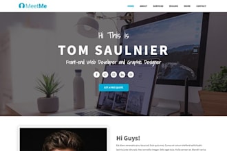 design minimalist portfolio website, personal website or business website
