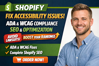 fix shopify accessibility issues ada and wcag compliance SEO and optimization