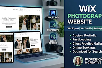 design wix studio photography website, wix website redesign, wix seo
