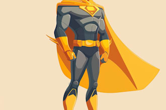 design a custom comic style superhero character