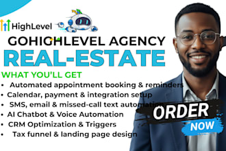 setup gohighlevel real estate crm ghl automation ghl sales funnel ghl agency