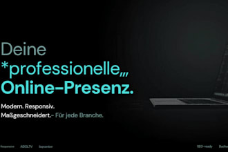 design and build a professional website