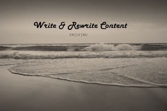 write or rewrite clear and engaging content