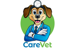 design dog mascot pet care company logo