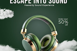 design modern luxury product posters and social media ads