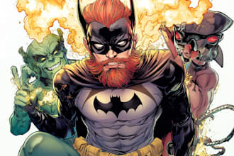 draw superhero character illustration
